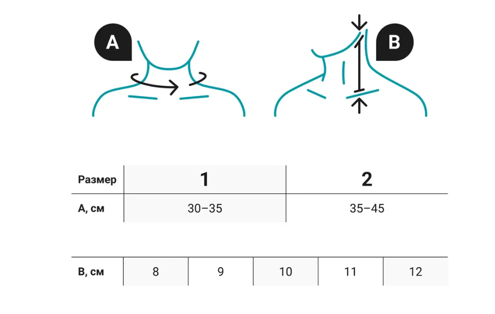 Ортопедический воротник БН6-53 Orlett, умеренная фиксация купить в OrtoMir24